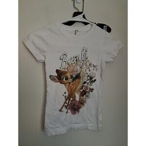 Live And Tell Girls Short Sleeve T-shirt With Bambi Size Small